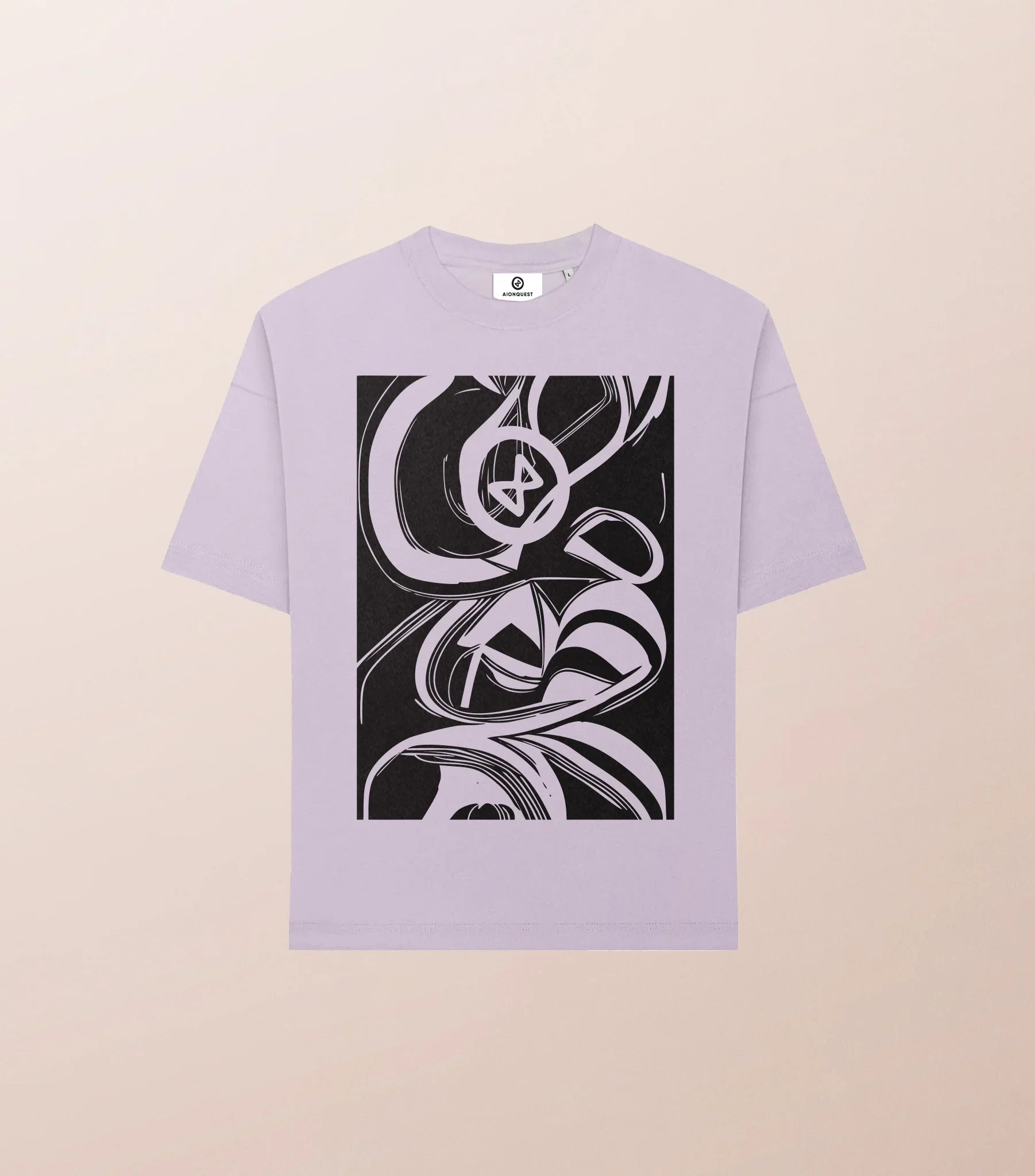 T-shirt Unisexe Coton Bio “Signature” – Sérigraphié à la Main – AIONQUEST