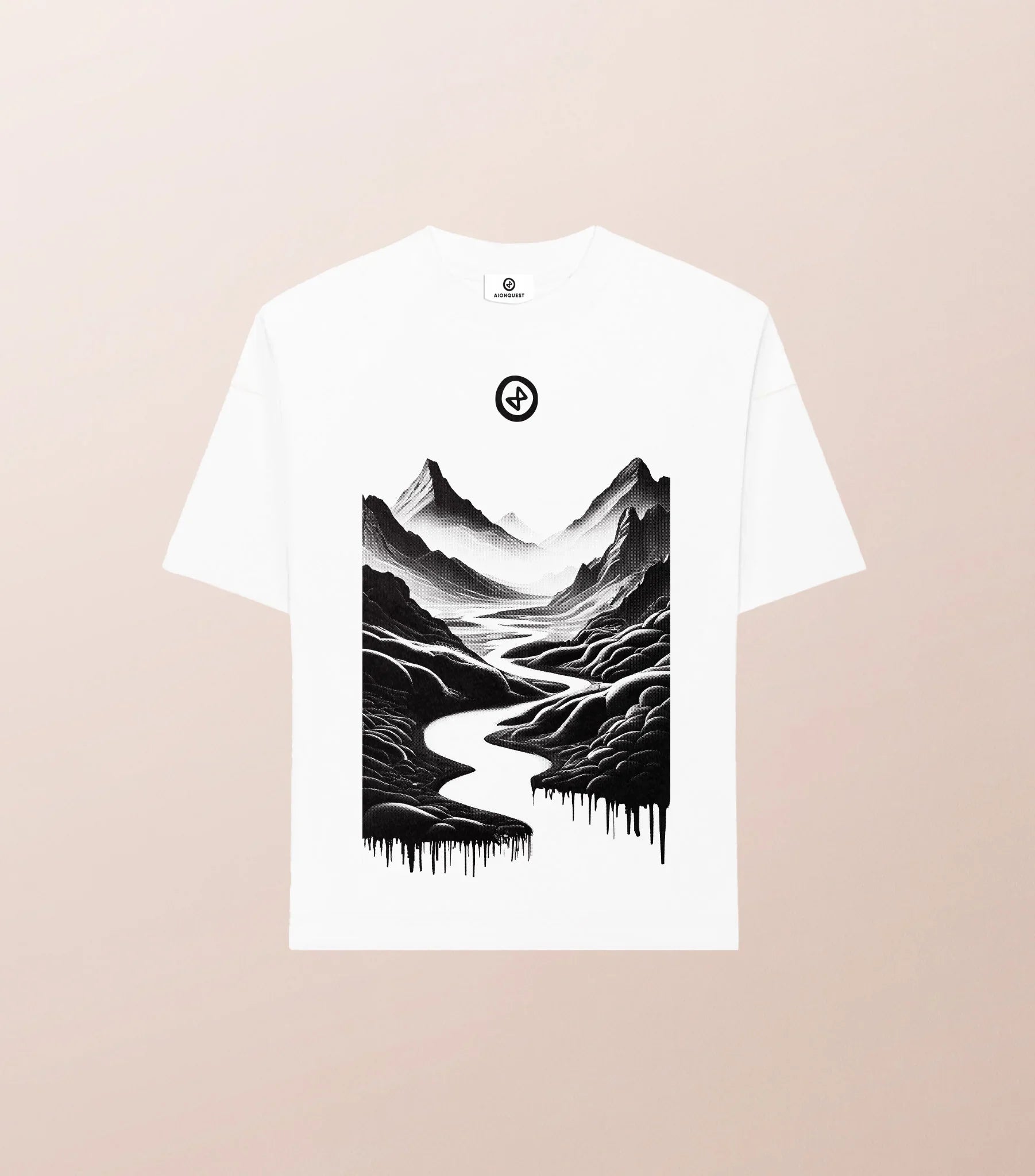 T-shirt Unisexe Coton Bio “L’Aube” – Sérigraphié à la Main – Aionquest