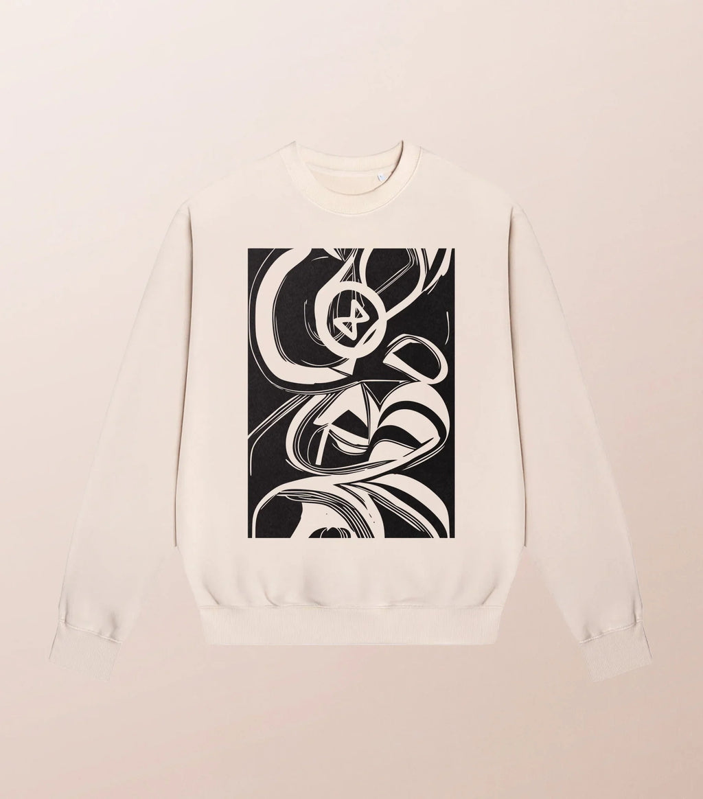 Sweatshirt Crewneck "Signature" – Coton Organic Bio – Sérigraphie artisanal – AIONQUEST